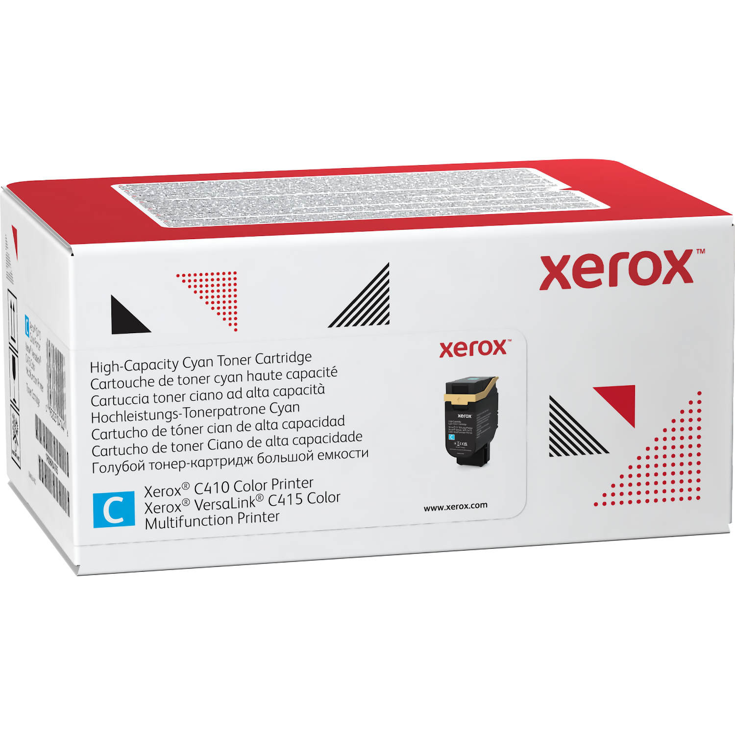 Тонер картридж стандартный, синий Xerox VLC410/415 (7000 страниц)/ Cyan High Capacity Toner Cartridge, Xerox VLC410/415 (7,000 Pages)