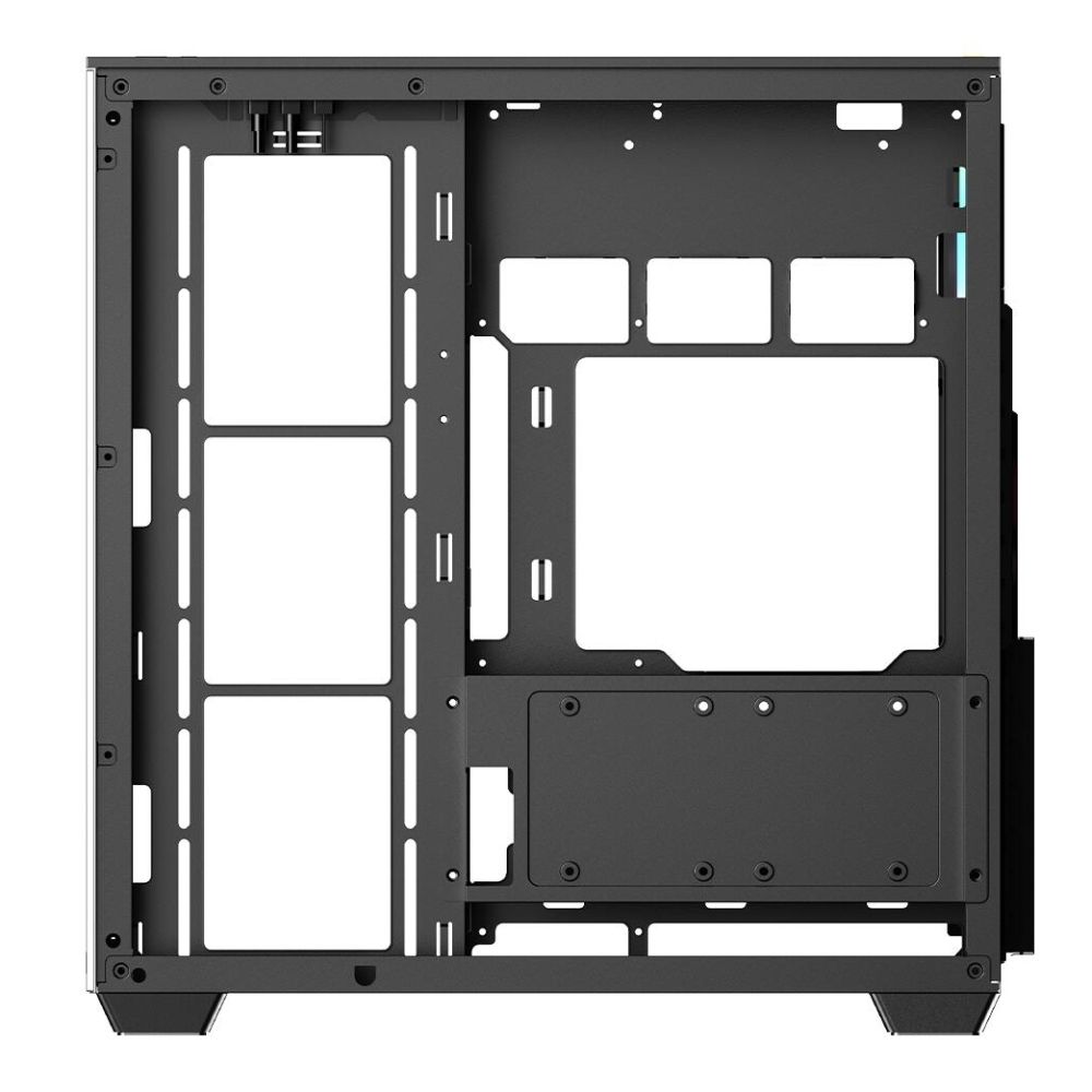 Корпус Ocypus Delta C74 BK ARGB, Midi-Tower, TG, 2x120mm ARGB, 2xUSB-A 3.0 + 1xUSB-C 3.1, ATX, mATX,
