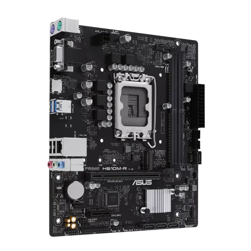 Материнская плата Asus PRIME H610M-R-SI Soc-1700 Intel H610 2xDDR5 mATX AC`97 8ch(7.1) GbLAN+VGA+HDM