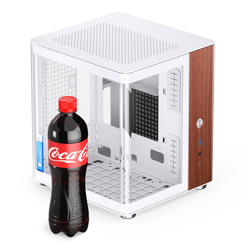 Корпус JONSBO TK-0 White, Desktop SFF, TG, no fan, 1xUSB-A 3.2 + 1xUSB-C 3.2, SFX PSU Support, mITX 