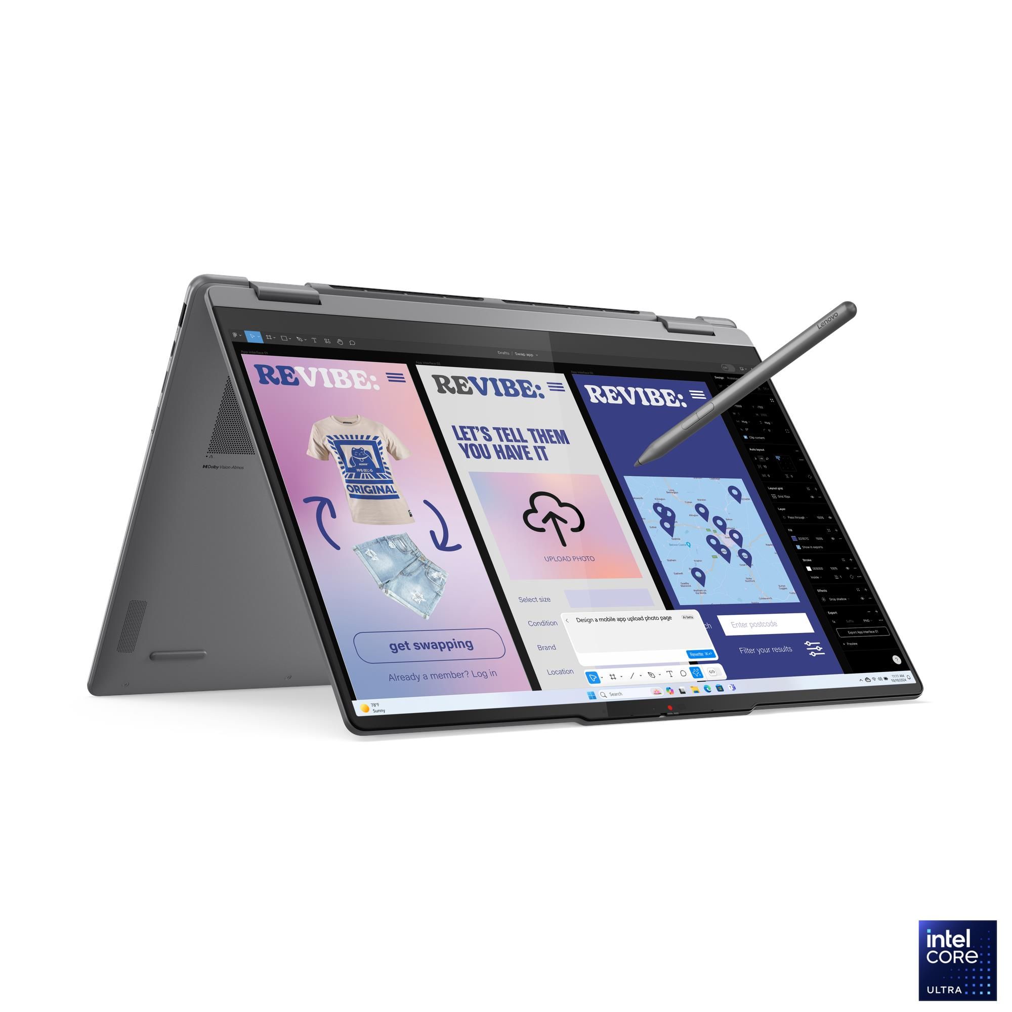 Ноутбук Lenovo Yoga 7 2-in-1 16ILL10 Intel Core Ultra 5 226V/16Gb (soldered D5)/SSD512Gb/UMA/16"/IPS