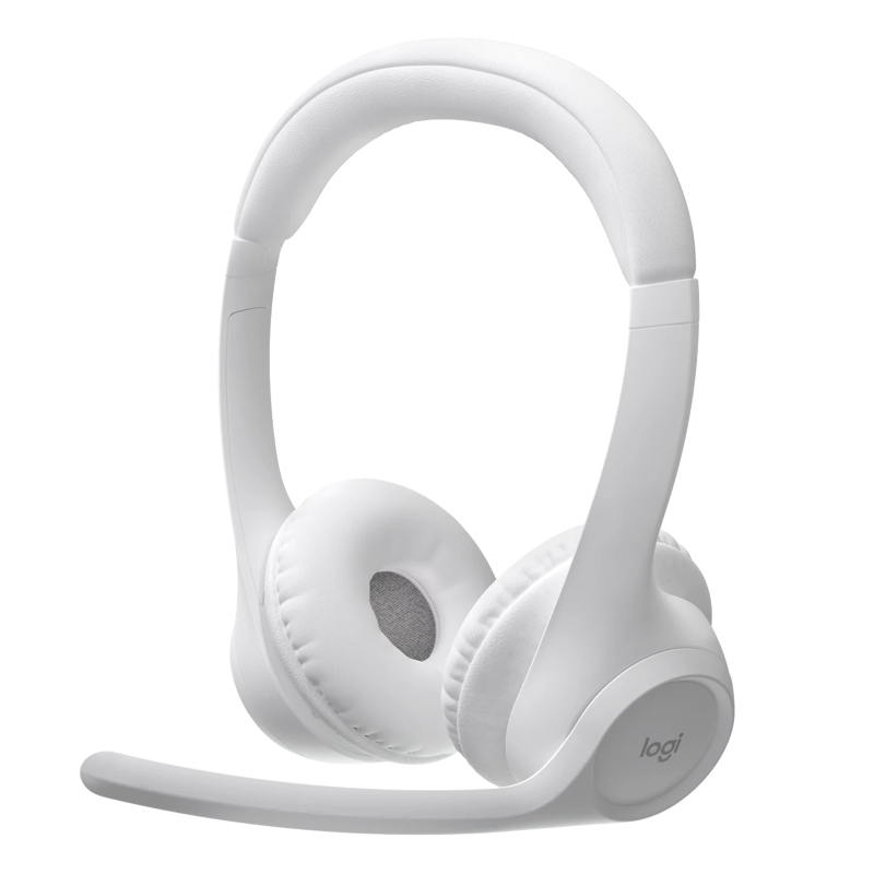 Наушники с микрофоном Logitech Zone 300 белый накладные BT оголовье (981-001417)