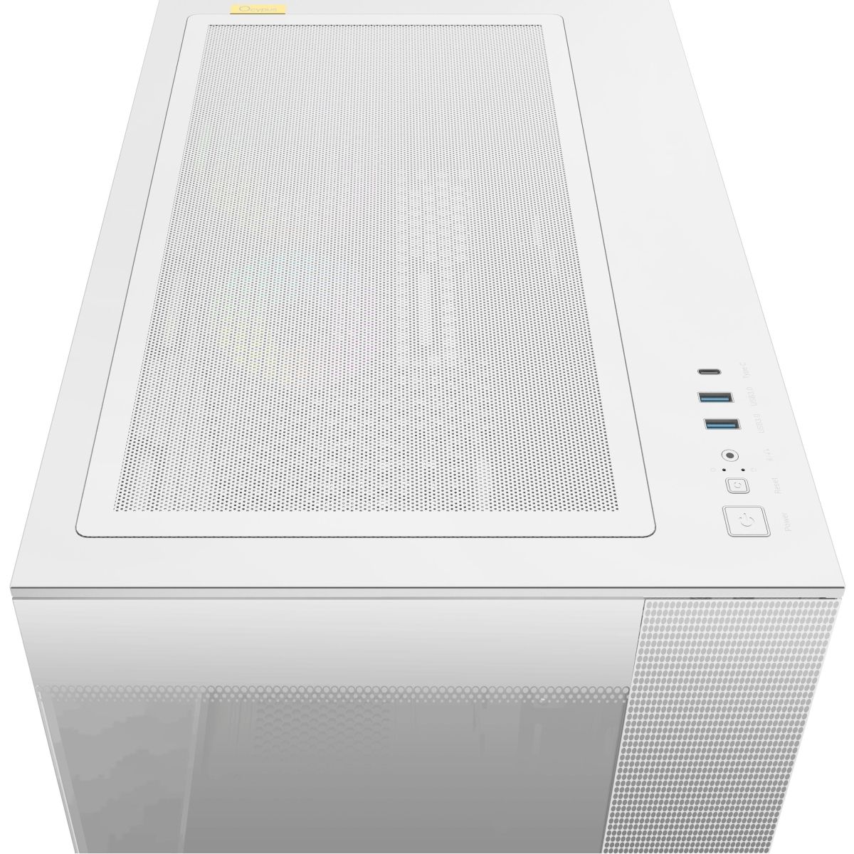 Корпус Ocypus Delta C74 WH ARGB, Midi-Tower, TG, 2x120mm ARGB, 2xUSB-A 3.0 + 1xUSB-C 3.1, ATX, mATX,