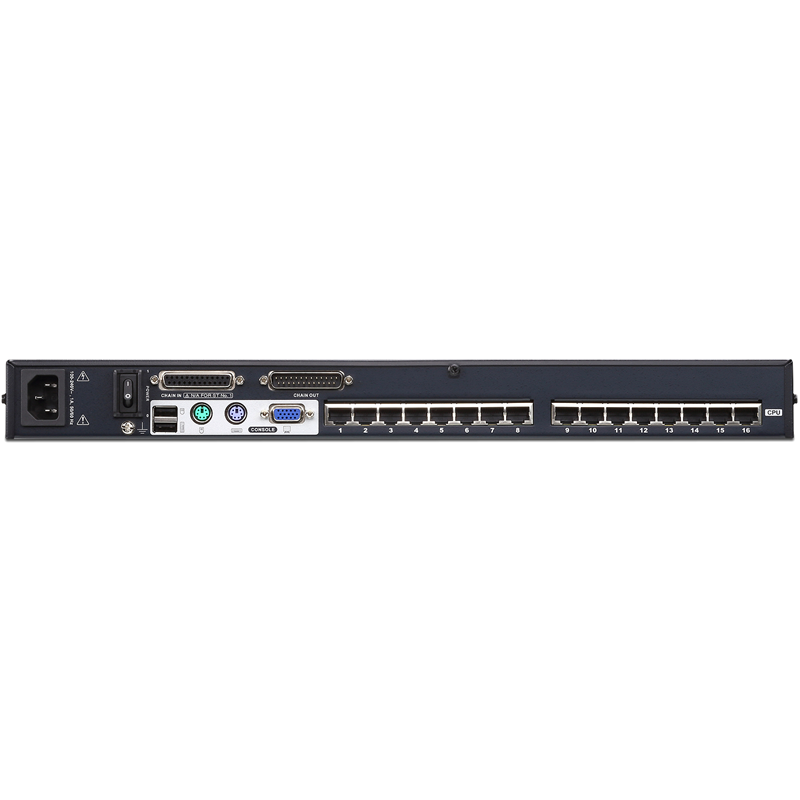 16-портовый КВМ-коммутатор высокой плотности с кабелем Cat 5  KH1516A/KH1516A-AX-G/ 16 Port Cat 5 Hi