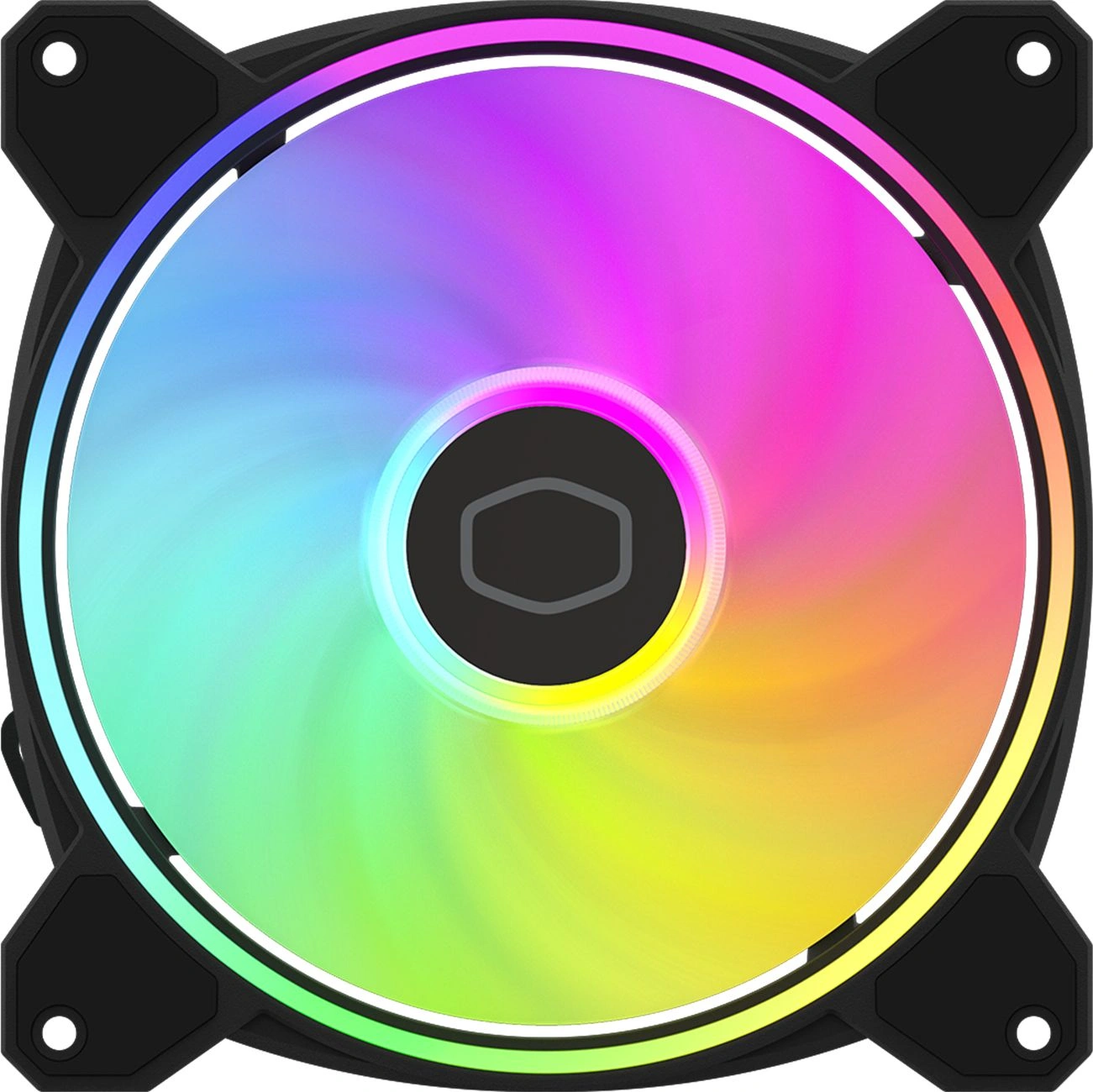 Вентилятор для корпуса Cooler Master MasterFan MF140 Halo2 ARGB 140х140x25 черный 4-pin 27дБ (MFL-B4