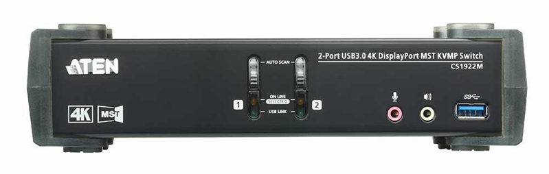 КВМ переключатель ATEN 2P USB 3 4K DisplayPort MST KVMP Switch
