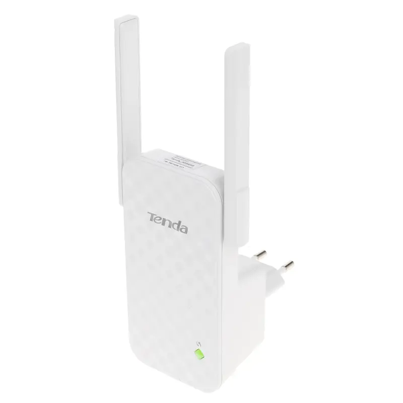 TENDA A9 Wi-Fi повторитель беспроводного сигнала стандарта N300 с двумя внешними антеннами 3dBi