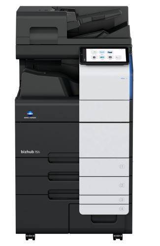 МФУ лазерное ч/б Konica Minolta bizhub 751i (SRA3, 8Гб, 75 стр/мин, дуплекс, сеть, ADF240, 256Гб(SSD