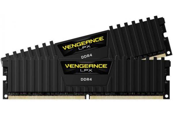 Модуль памяти CORSAIR 16GB 3600МГц DDR4 CL18 DIMM (Kit of 2x8GB) XMP 2.0, Vengeance LPX Black
