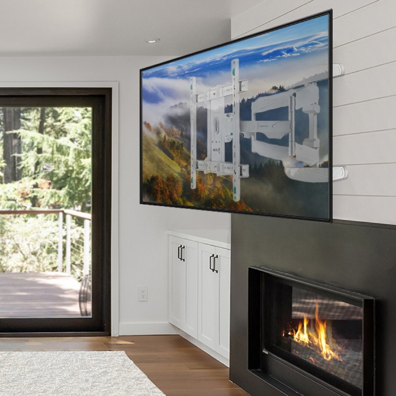 Кронштейн для телевизора Onkron M6L белый 40"-75" макс.45кг настенный поворот и наклон