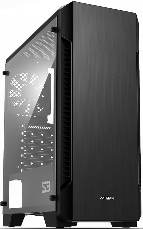 Корпус Zalman S3 черный без БП ATX 7x120mm 2xUSB2.0 1xUSB3.0 audio bott PSU