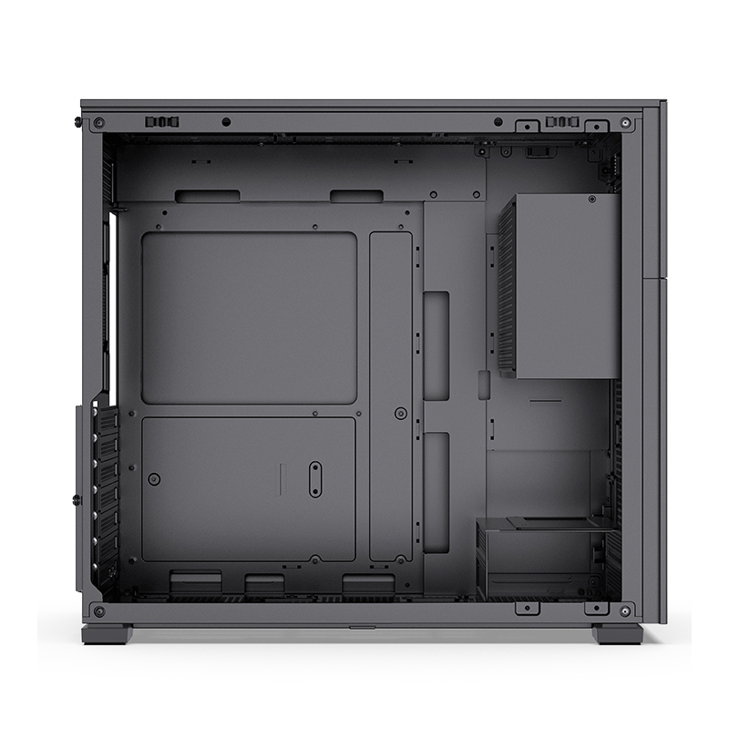 Корпус JONSBO D41 STD, Midi-Tower, TG, no fan, 1xUSB-A 3.2 + 1xUSB-C 3.2, ATX, mATX Black