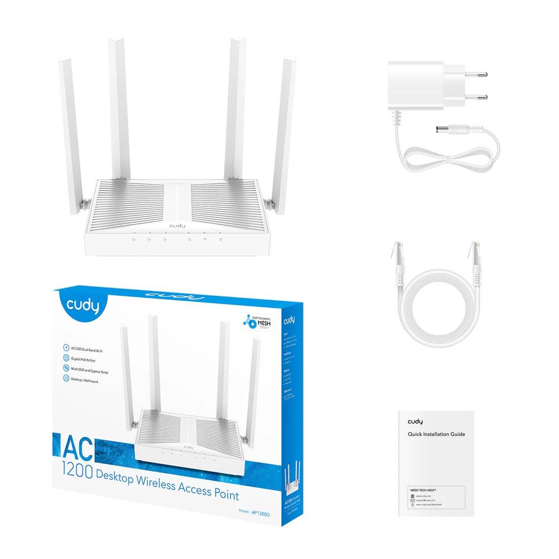 Точка доступа AC1300 Wireless Desktop Access Point
