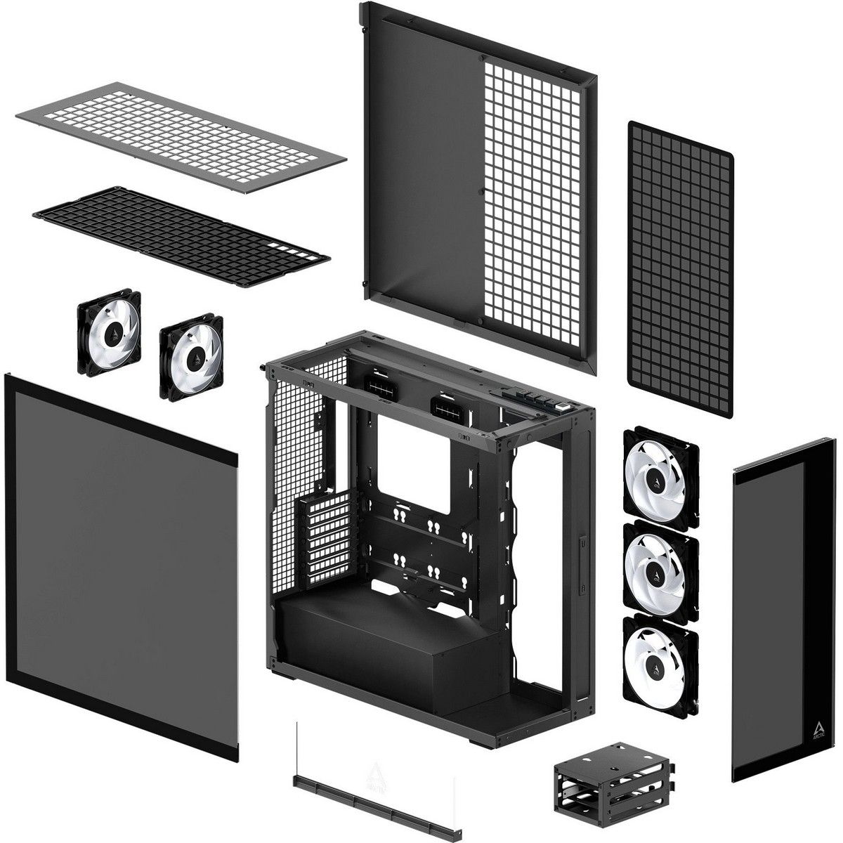 Корпус для ПК Arctic Cooling ARCTIC Xtender (Black) арт. ACPCC00015A (Корпус для персонального компь
