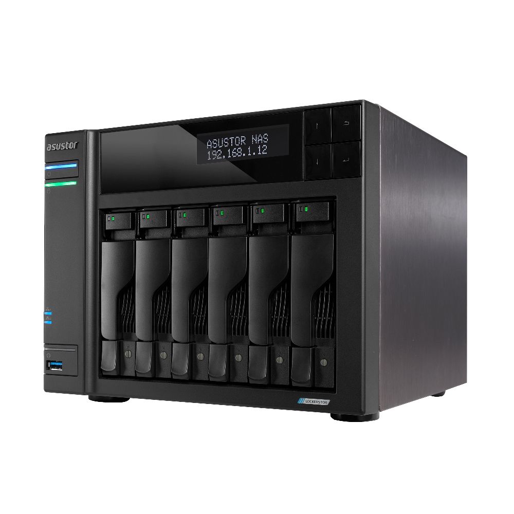 сетевое хранилище ASUSTOR AS6706T 6-Bay NAS/Media player/Intel Celeron N5105 2.0GHz up to 2.9GHz, 8G