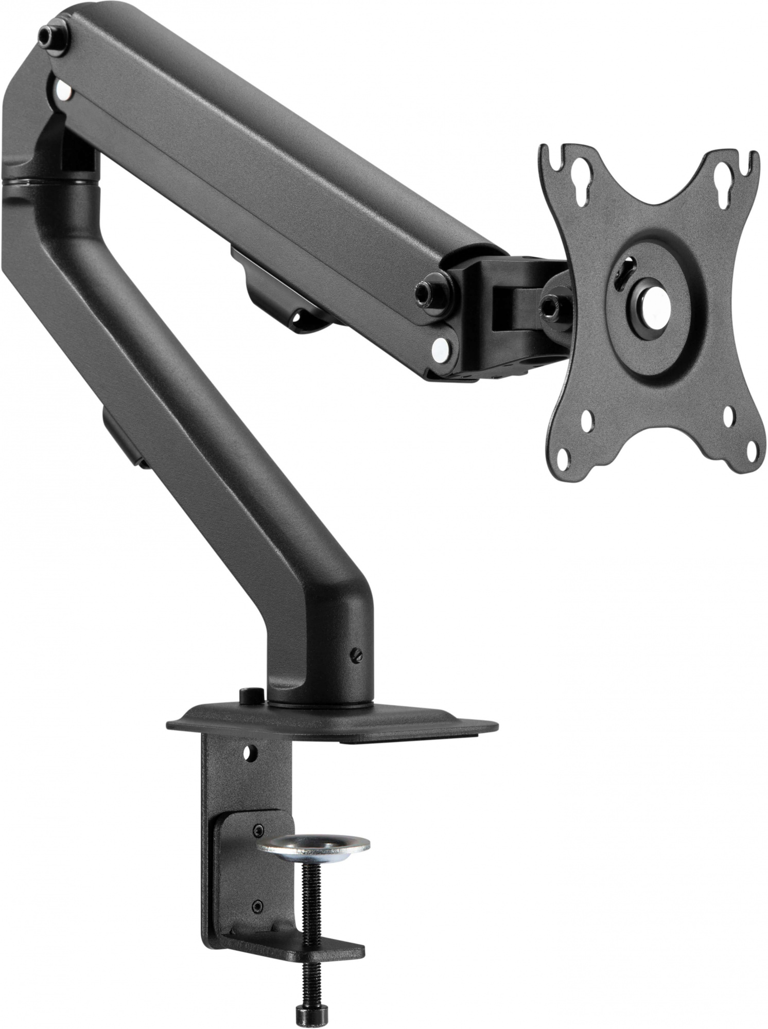 Кронштейн для мониторов Ultramounts UM728 черный 17"-27" макс.7кг крепление к столешнице поворот и н
