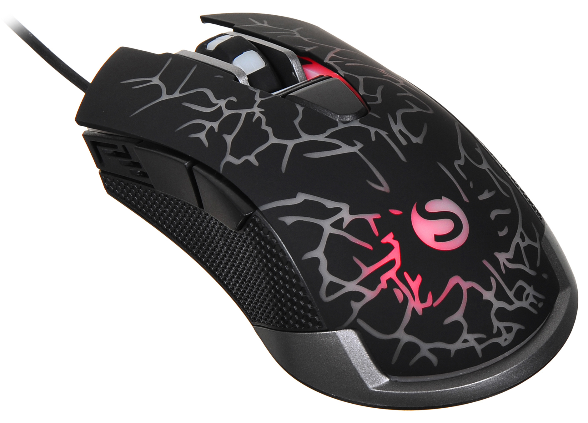 Мышь SunWind SW-M705G черный оптическая 3600dpi USB для ноутбука 6but (1422391)