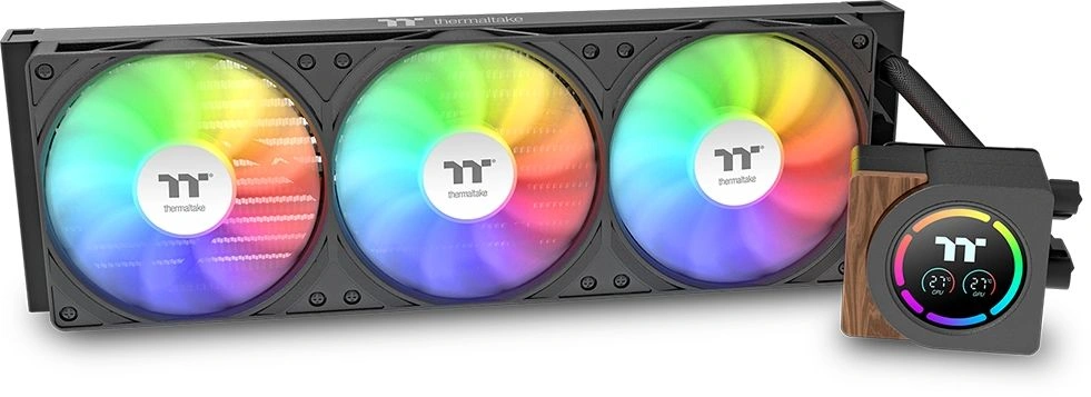 Система водяного охлаждения Thermaltake LB360-S Soc-AM5/AM4/1200/1700/1851 черный 4-pin 30.6-32.5dB Al LCD Ret (CL-W499-PL12SW-A)