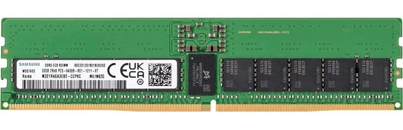 Серверная память Samsung DDR5 RDIMM 32GB 6400Mhz 2Rx8 (M321R4GA3EB2-CCP)