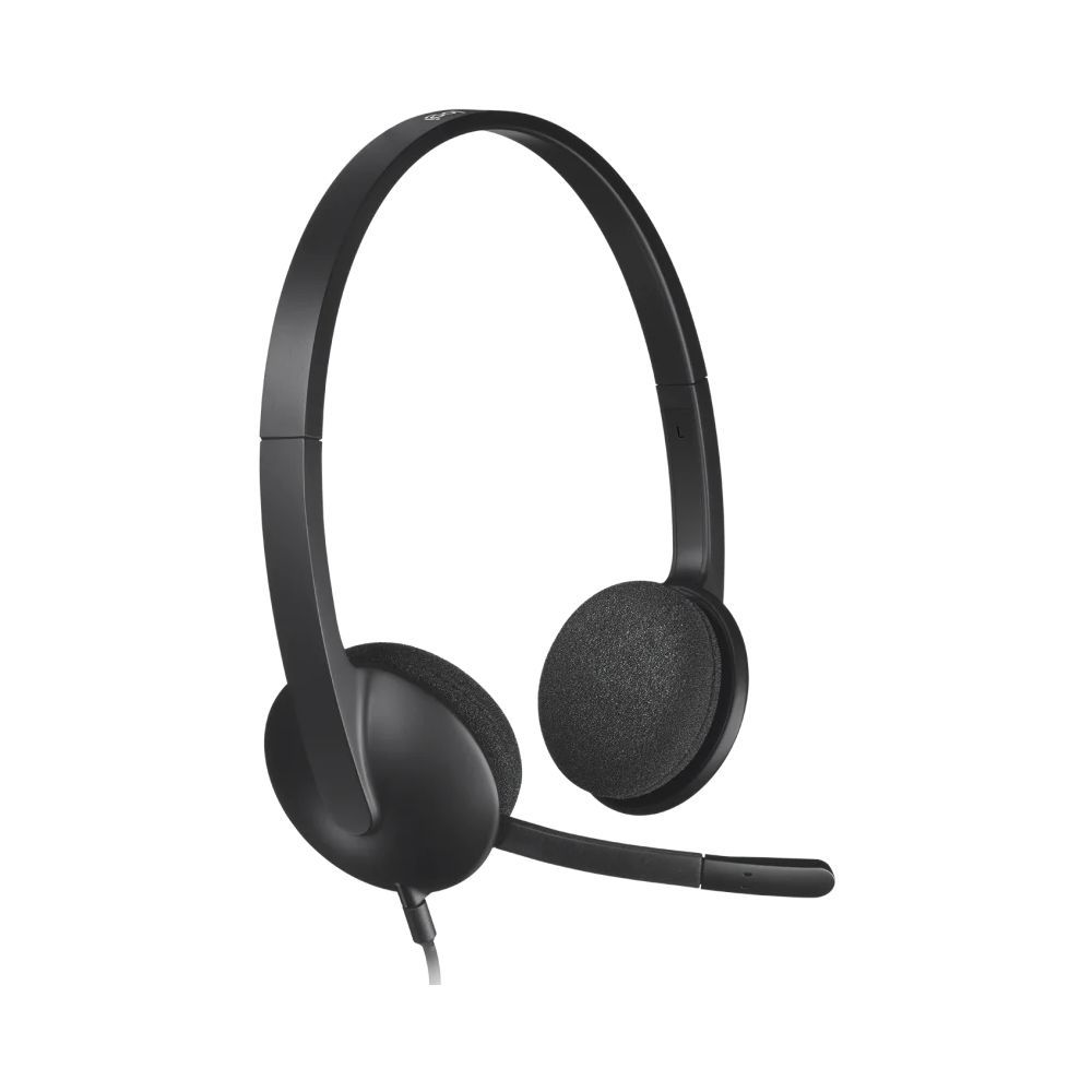 Гарнитура Logitech H340 |981-000475| черная, USB, поворотный микрофон, кабель 1.8м