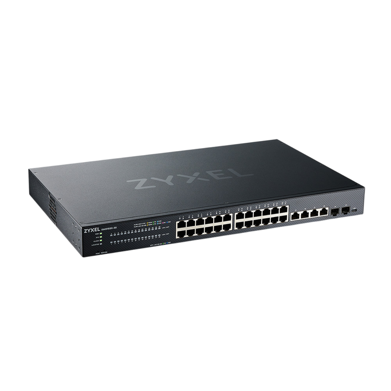 коммутатор Smart L3 Lite коммутатор Zyxel NebulaFlex XMG1930-30, rack 19", 24xRJ-45: 1/2.5G, 4xRJ-45