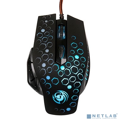 Мышь MGK-11U Dialog Gan-Kata - игровая, 6 кнопок + ролик , 7-ми цветная подсветка, USB, черная