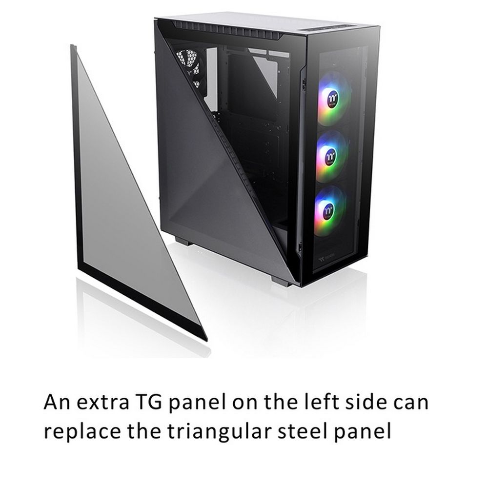 Корпус Thermaltake Divider 500 TG ARGB CA-1T4-00M1WN-01 Black/Win/SPCC/Tempered Glass*4/120mm ARGB F