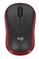 Мышь Logitech M186 черный/красный оптическая (1000dpi) беспроводная USB2.0 для ноутбука (3but)