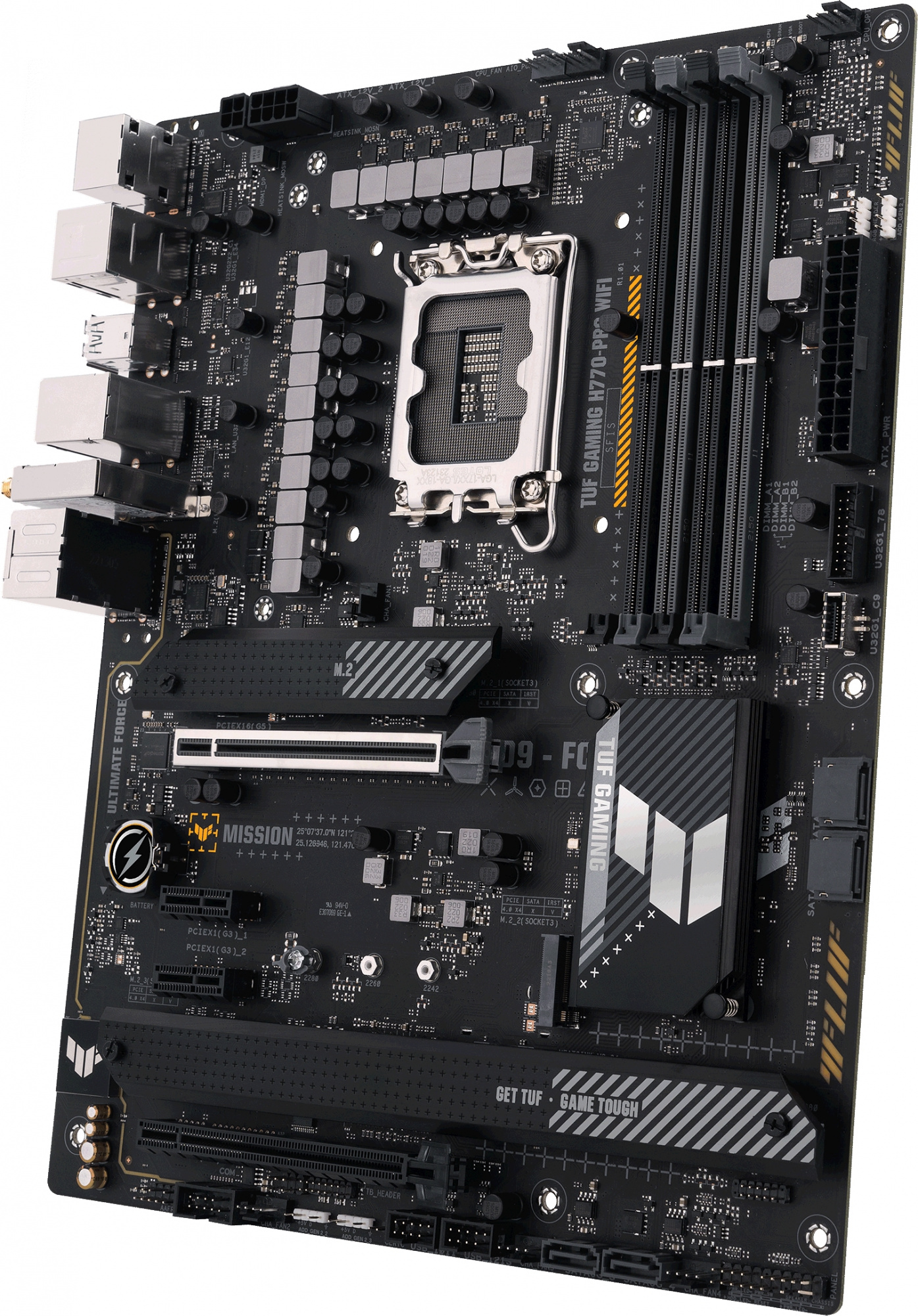 Материнская плата Asus TUF GAMING H770-PRO WIFI Soc-1700 Intel H770 4xDDR5 ATX AC`97 8ch(7.1) 2.5Gg 