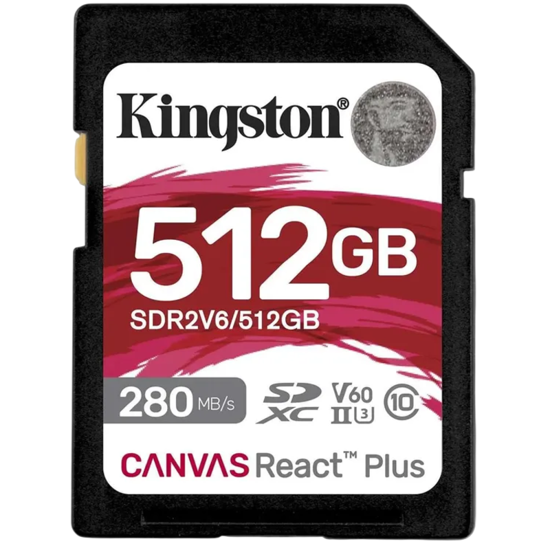 Флеш карта SDXC 512GB Kingston SDR2V6/512GB Canvas React Plus w/o adapter