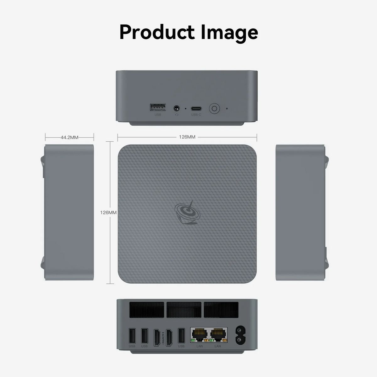 Мини ПК Beelink Мини-компьютер BL/EQR6-LP/6800H/32G/500G/Milky Grey