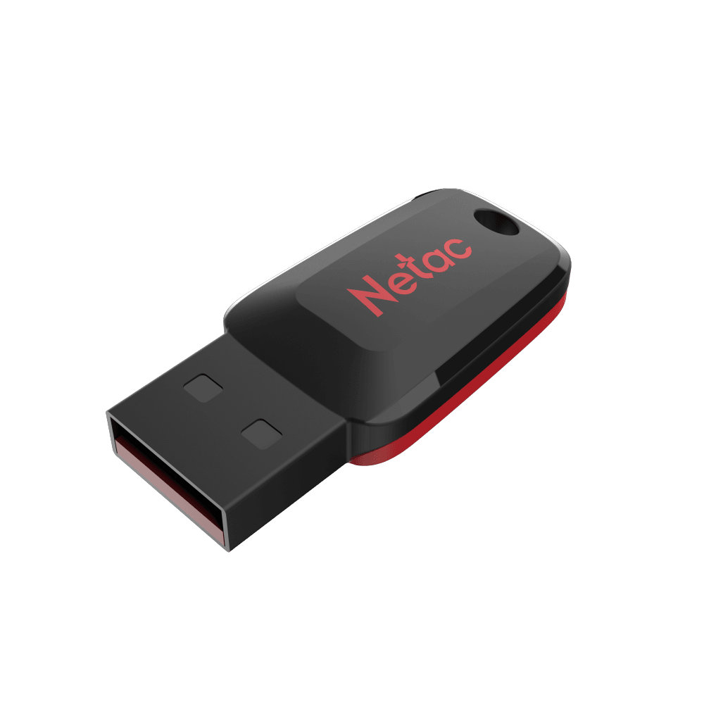 Флеш Диск Netac 64Gb U197 NT03U197N-064G-20BK USB2.0 черный/красный