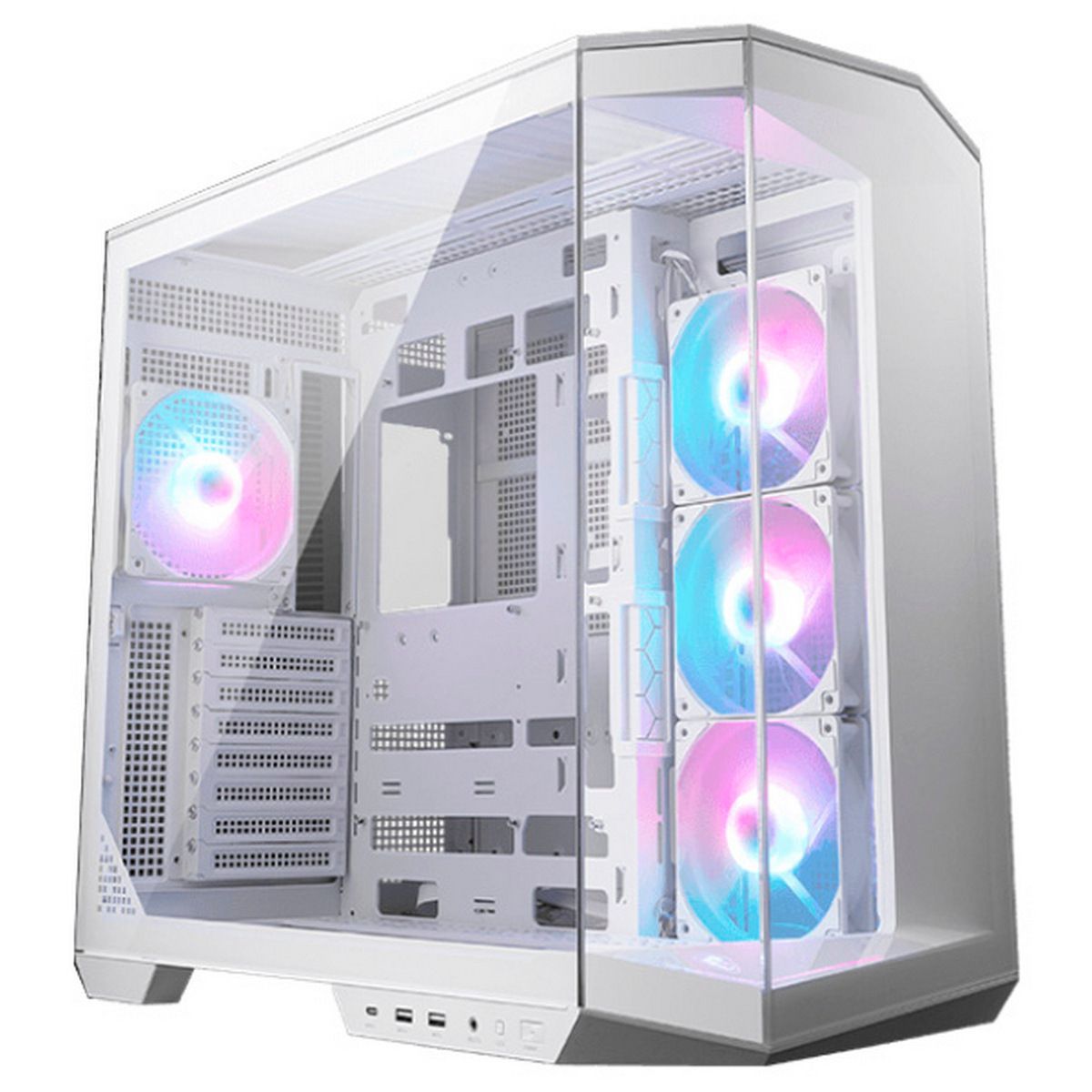 Корпус MSI MAG Pano 100R PZ WHITE , Mid Tower, ATX, 2xUSB 3.2 Gen 1, 1xUSB 3.2 Gen2 Type-C, 3x120mm 