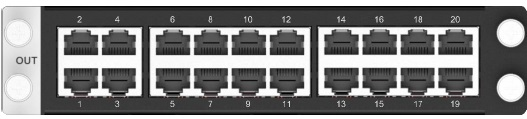 Карта выхода H_20xRJ45 sending card