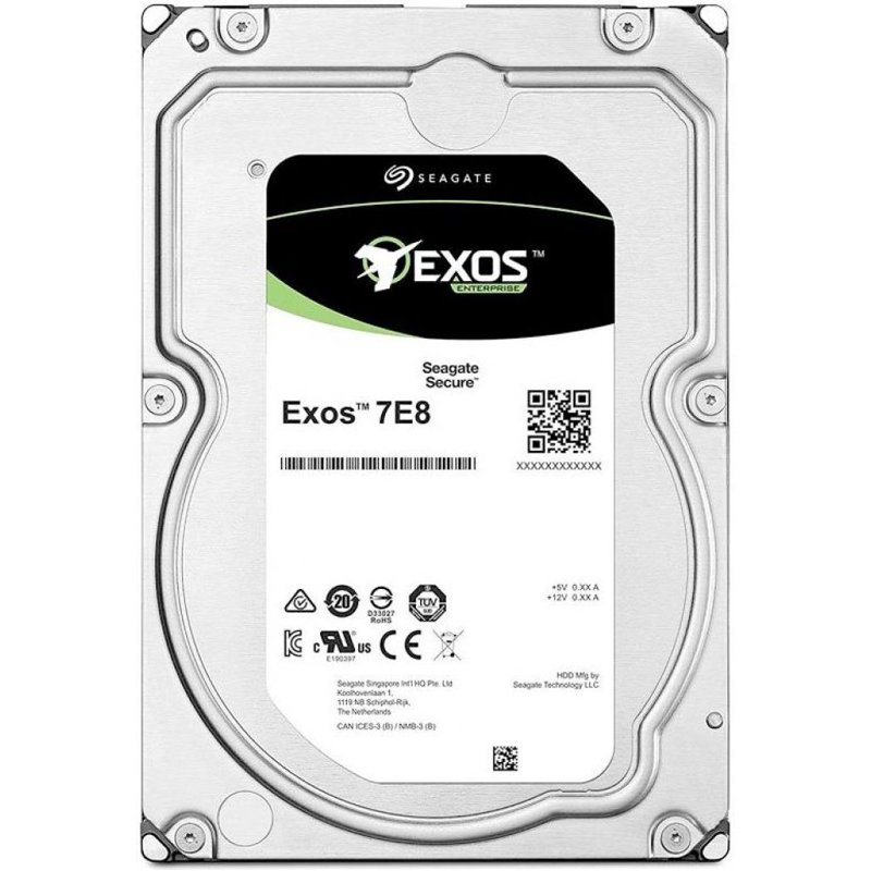 Жесткий диск серверный Seagate Exos 7E8 ST1000NM001A 1TB 3.5" SAS 12Gb/s, 7200rpm, 256MB, 512n,