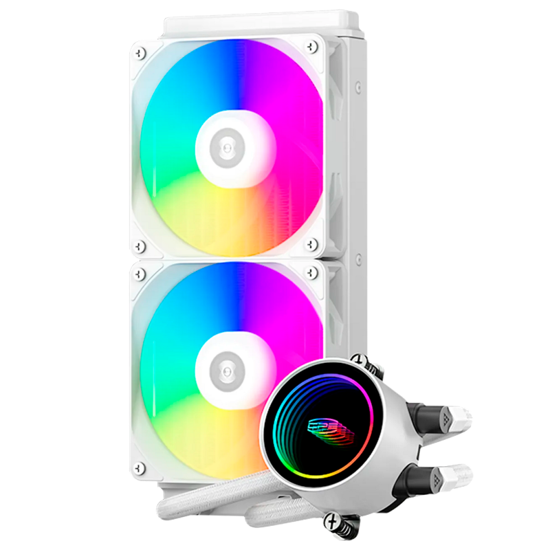 Система охлаждения PCCooler DA240 ARGB WH (270W, 240mm, White, ARGB/ Fans: 2x120mm, 73.6CFM, -dBA, 1