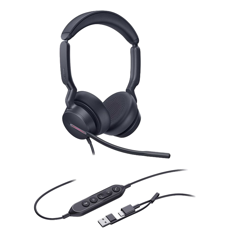 Гарнитура проводная Yealink UH46 Dual UC USB-C/A черный