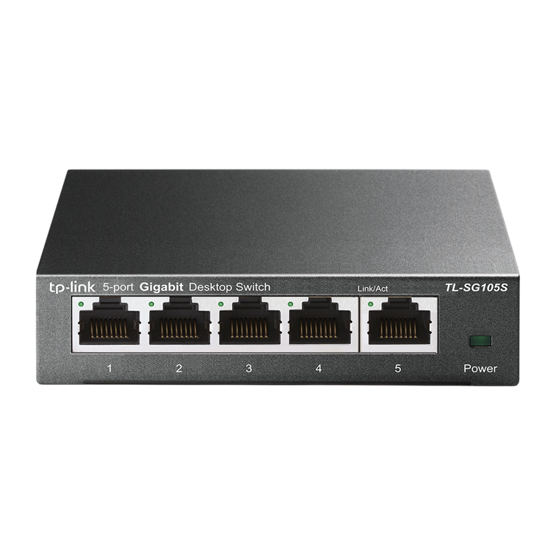 Коммутатор TP-Link TL-SG105S (L2) 5x1Гбит/с неуправляемый