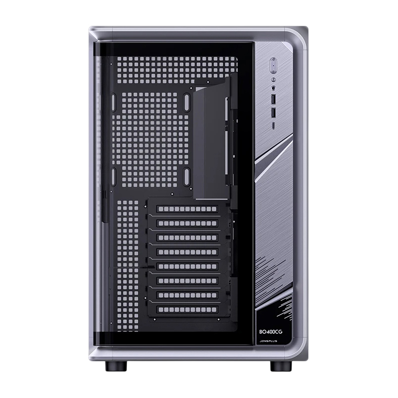 Корпус JONSBO BO400CG, Midi-Tower, TG, no fan, 2xUSB-A 3.0 + 1xUSB-C 3.2, ATX, mATX, mITX Grey
