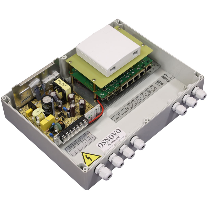 Уличный коммутатор OSNOVO SW-80402/WL Уличный управляемый (L2+) PoE коммутатор на 6 портов. Порты: 4
