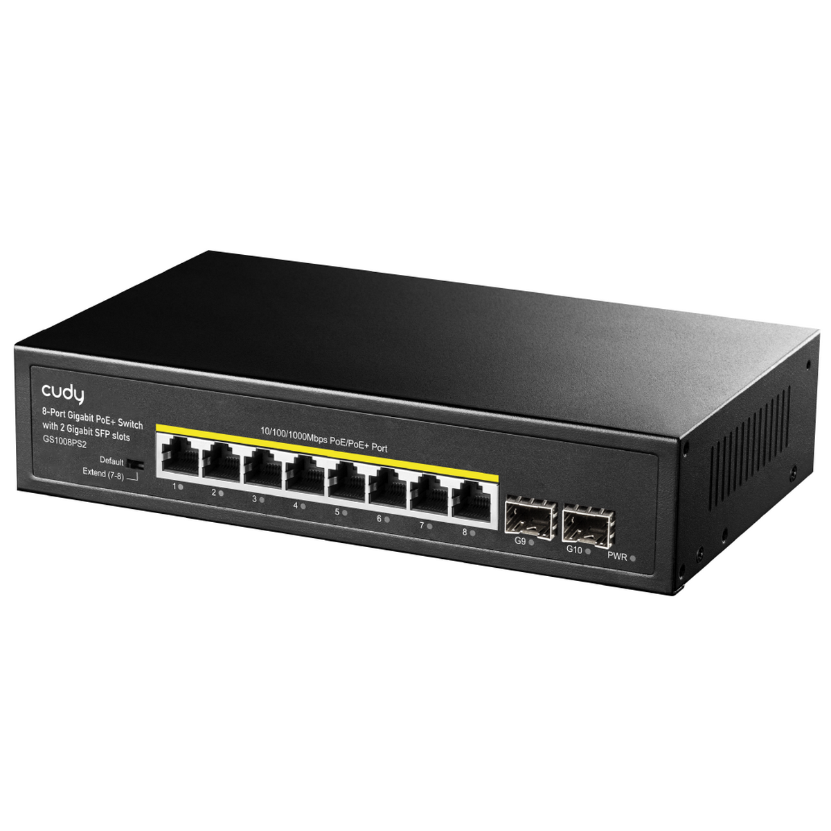 Коммутатор Cudy GS1008PS2 (L2) 8x1Гбит/с 2SFP 8PoE+ 120W неуправляемый
