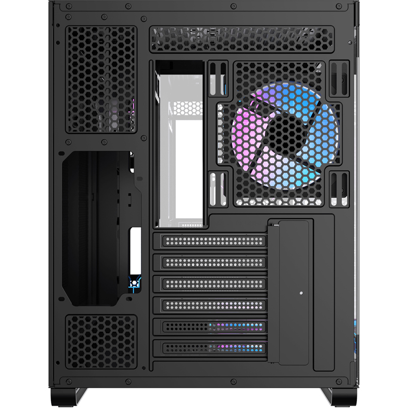Корпус Ocypus Iota C70 BK ARGB, Midi-Tower, TG, 6x120mm ARGB, 2xUSB-A 3.0 + 1xUSB-C 3.1, ATX, mATX, 
