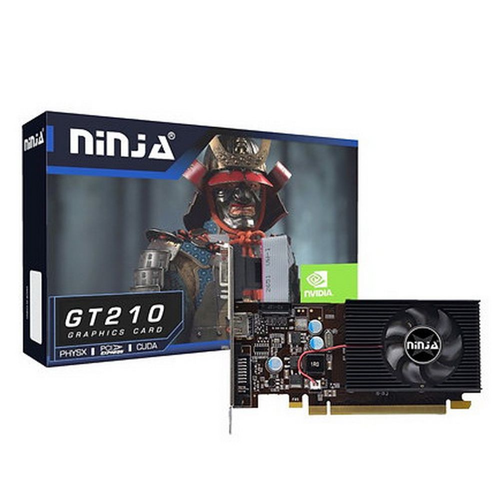 Видеокарта Ninja GT210 512M 64bit DDR3 DVI HDMI CRT PCIE