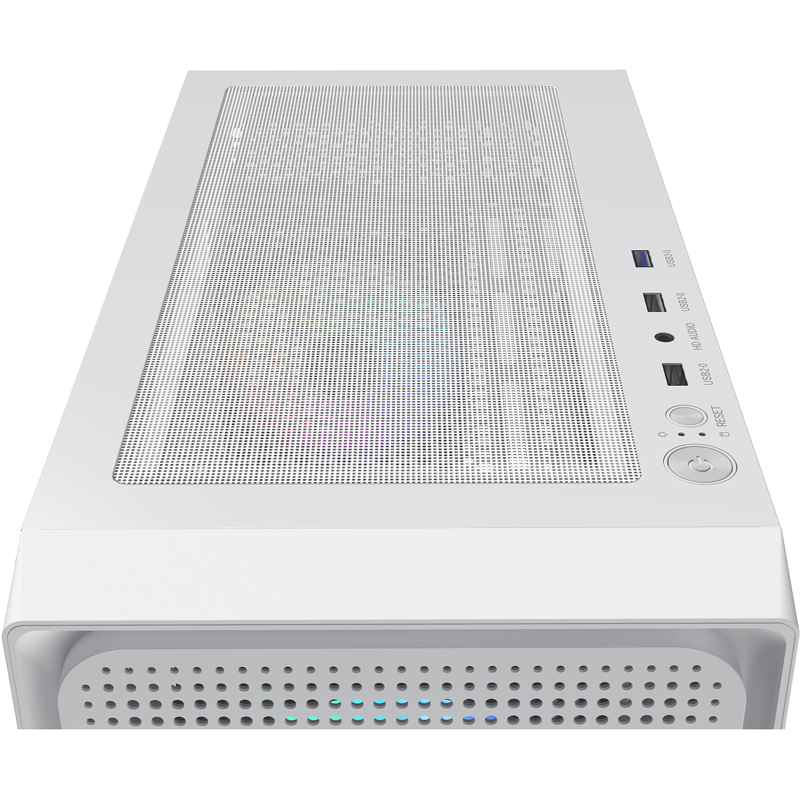Корпус Ocypus Gamma C50 WH ARGB, Mini-Tower, TG, 4x120mm ARGB, 1xUSB-A 3.0 + 2xUSB 2.0, mATX, mITX W