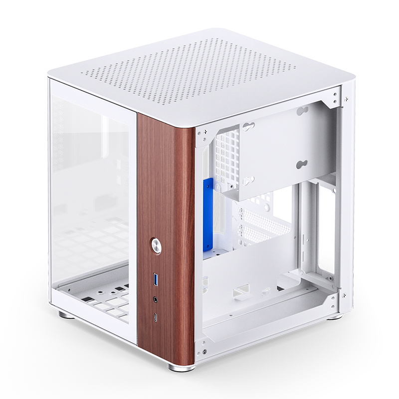 Корпус JONSBO TK-0 White, Desktop SFF, TG, no fan, 1xUSB-A 3.2 + 1xUSB-C 3.2, SFX PSU Support, mITX 