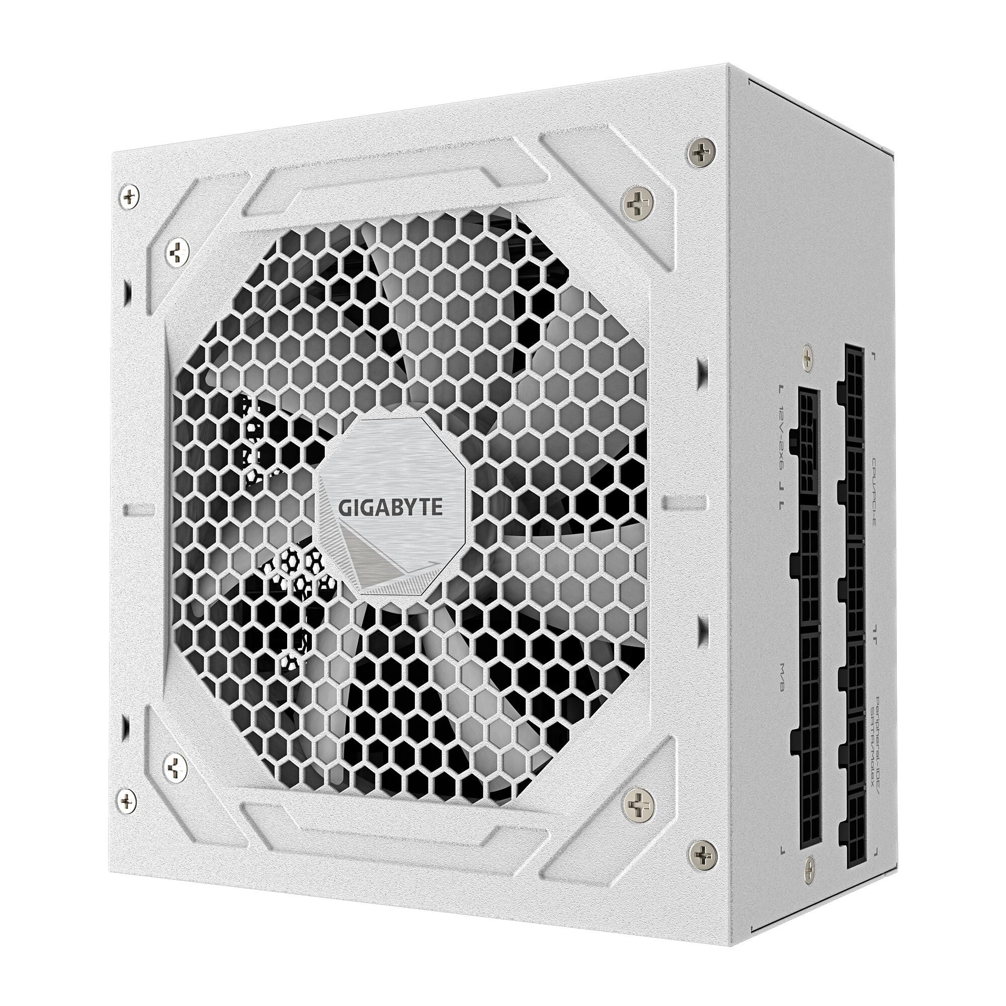 Блок питания ПК Gigabyte UD850GM PG5 ICE 850W, 80Plus, Gold, Полностью модульный, White colour
