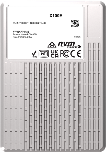 твердотельный накопитель PHISON SSD X100E 6400GB NVMe U.3 (15mm) PCIe NVMe Gen4 1x4 R7400/W6900MB/s