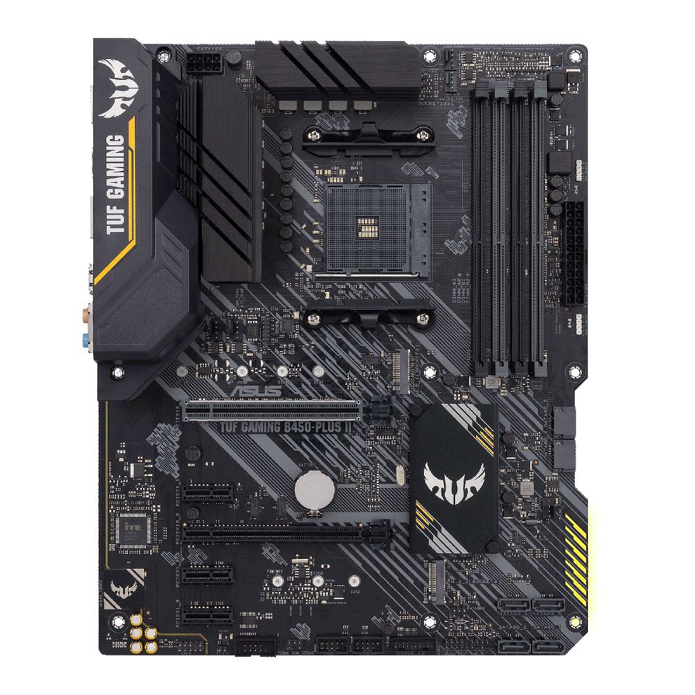 Материнская плата Asus TUF GAMING B450-PLUS II Soc-AM4 AMD B450 4xDDR4 ATX AC`97 8ch(7.1) GbLAN RAID