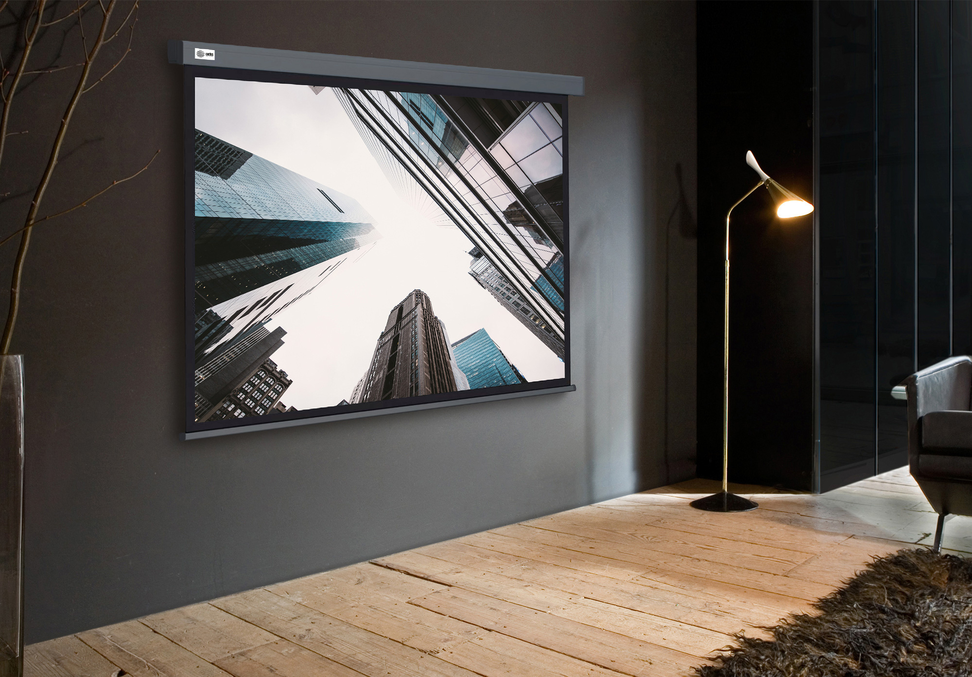 Экран Cactus 120" 183x244см Wallscreen CS-PSW-183X244-SG 4:3 настенно-потолочный рулонный серый