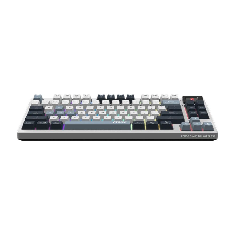 Клавиатура MSI Forge GK600 механическая белый/синий USB беспроводная BT/Radio Multimedia for gamer L